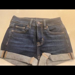 American eagle next level stretch denim shorts Sz 000